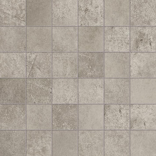 Gres porcellanato effetto cemento grigio beige, Mosaico 30x30 cm, Greige - Entropia, Dom Ceramiche