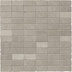 Gres porcellanato effetto cemento grigio beige, Mosaico a muretto 30x30 cm, Greige - Entropia, Dom Ceramiche