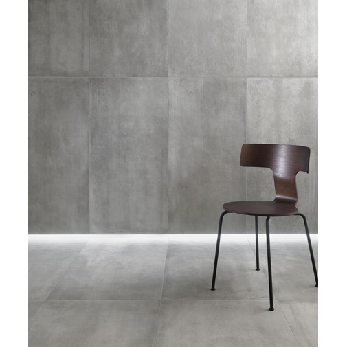 Gres porcellanato effetto cemento lappato, 59,5x119,2 cm Grigio - Entropia, Dom Ceramiche