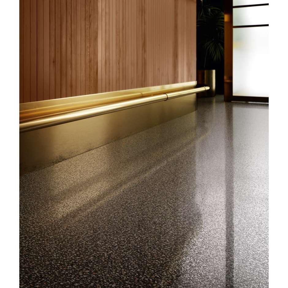 Gres porcellanato effetto graniglia di marmo opaco, Dark 90x90 cm - Newdecò, Ceramica Sant'Agostino