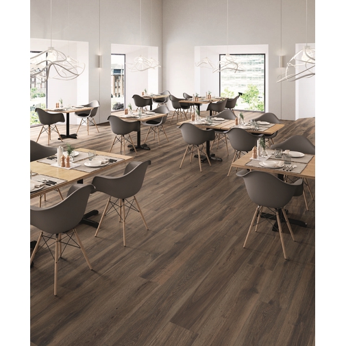 Gres porcellanato effetto legno, Burnt 30x180 cm - Barkwood, Ceramica Sant'Agostino