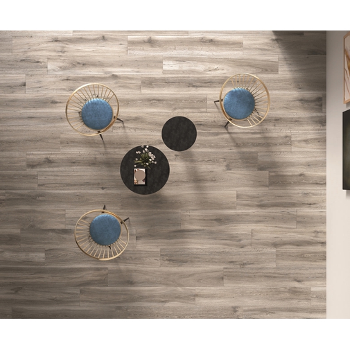 Gres porcellanato effetto legno grigio, Ash 30x180 cm - Barkwood, Ceramica Sant'Agostino