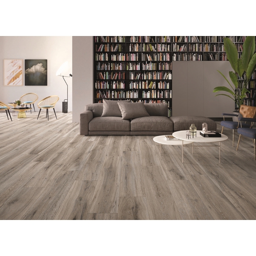 Gres porcellanato effetto legno grigio, Ash 30x180 cm - Barkwood, Ceramica Sant'Agostino