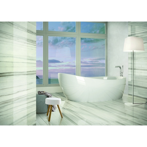 Gres porcellanato effetto marmo naturale stile classico rettificato colore Zebrino 59x59 cm - Marmoker, Casalgrande Padana