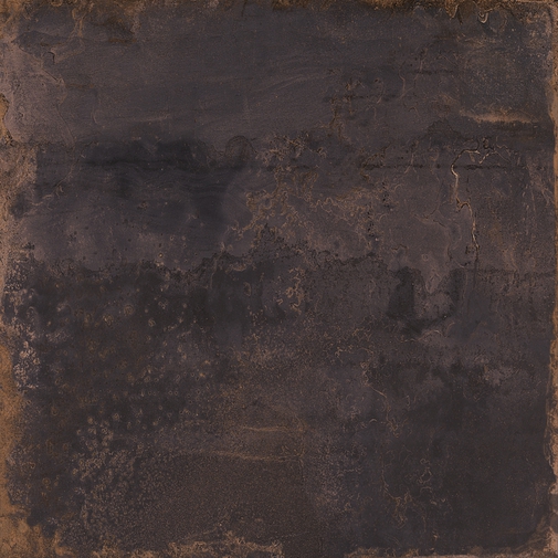 Gres porcellanato effetto metallo ossidato, Black 90x90 cm - Oxidart , Ceramica Sant'Agostino