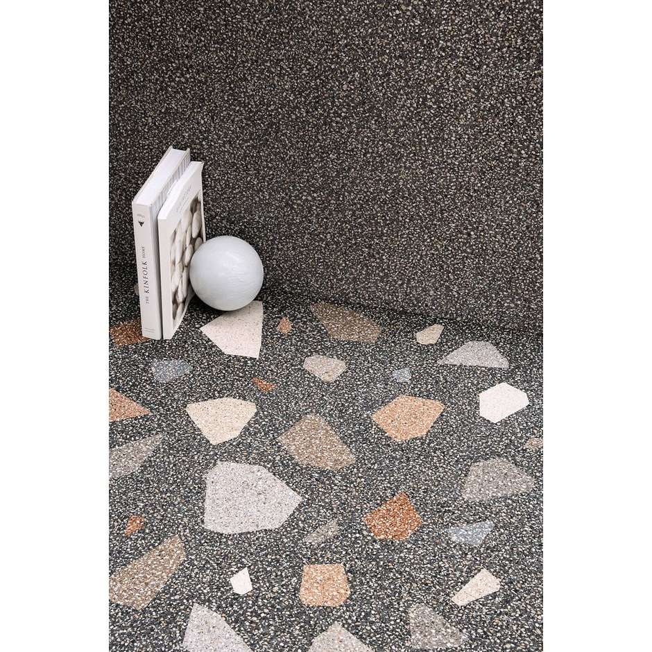 Gres porcellanato effetto palladiana di marmo opaco, Palladian Dark 90x90 cm - Newdecò, Ceramica Sant'Agostino