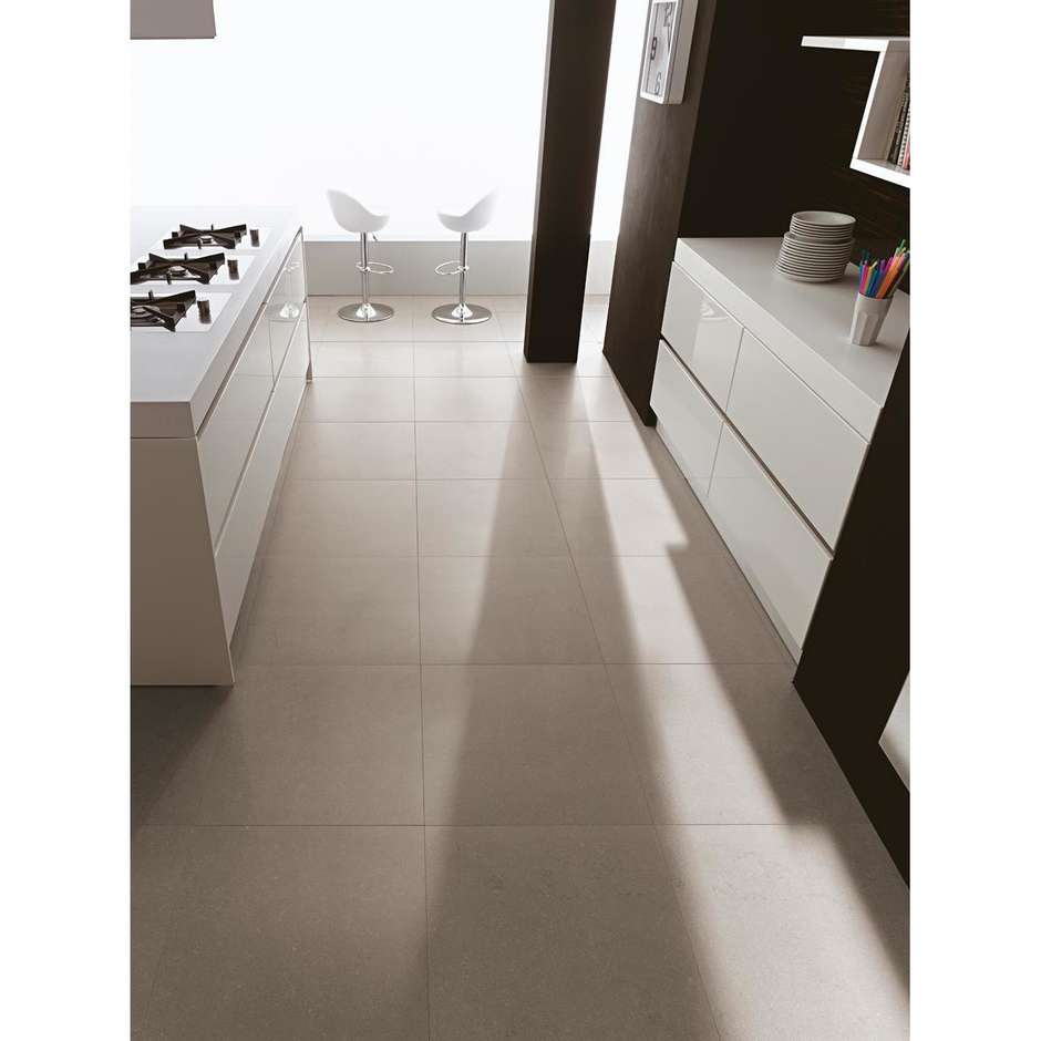 Gres Porcellanato effetto pietra, 100x100x3,5 cm Perle - Buxy, Kerlite