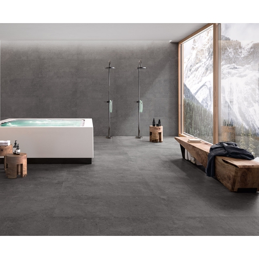 Gres porcellanato effetto pietra scuro, Dark 60x60 cm - Highstone, Ceramica Sant'Agostino