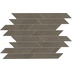 Gres porcellanato effetto resina, 29,7x36,5 cm grigio scuro Mosaic Oblique Tin - Comfort R, Dom Ceramiche
