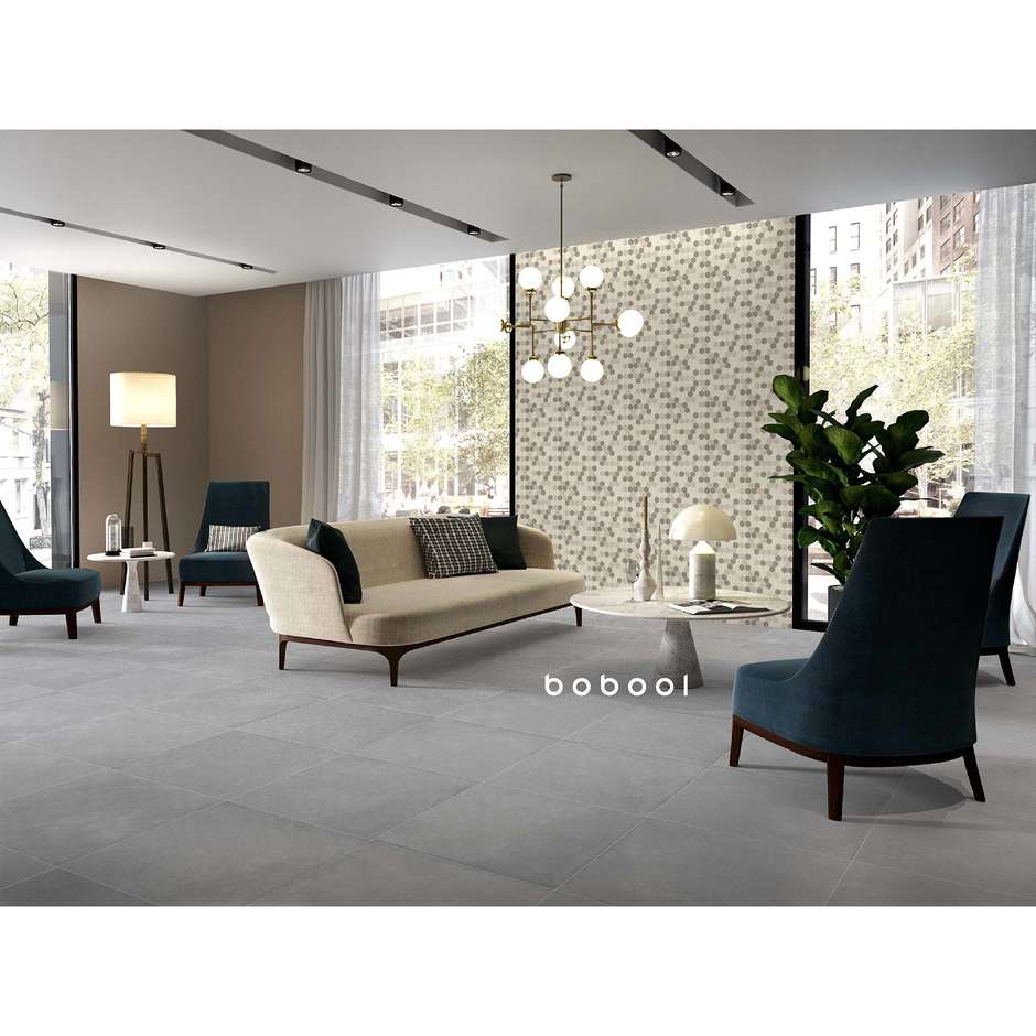 Gres porcellanato effetto resina, 59,5x59,5 cm Ash - Comfort R, Dom Ceramiche