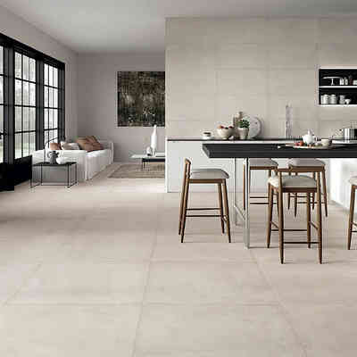 Gres porcellanato effetto resina chiaro, rettificato, 59,5x59,5 cm, White - Comfort R, Dom Ceramiche