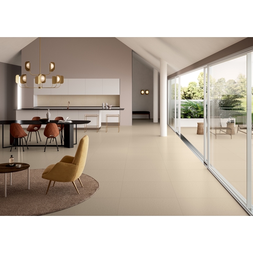 Gres porcellanato effetto resina lappato Avorio 90x90 cm - Blutech, Blustyle