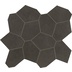 Gres porcellanato effetto resina scuro, 24,7x28,5 cm, Mosaic Turtle Smoke - Comfort R, Dom Ceramiche