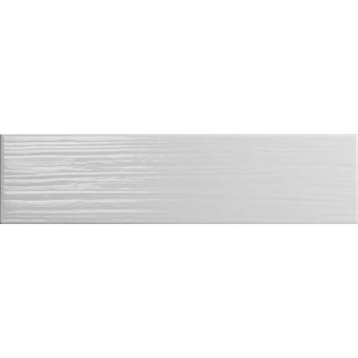 Gres porcellanato rivestimento lucido, effetto rigato, 10x40 Bianco - Paintboard, Tonalite