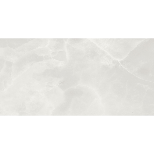 Gres porcellanato sottile 5,5 mm effetto marmo lucido, grigio chiaro Onyx Extra Glossy 50x100 cm - Exedra, Kerlite