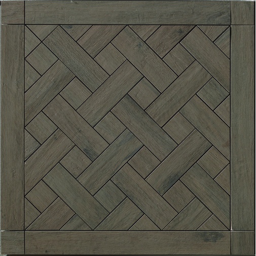 Gres porcellanato stile cassettone effetto legno Marrone Scuro 60x60cm - Tavolato, Casalgrande Padana