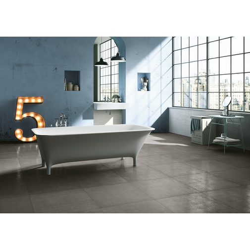 Gres porcellanato stile moderno effetto cemento setoso colore Pub 49 Honed 60x60 cm - Concrete Jungle, Blustyle