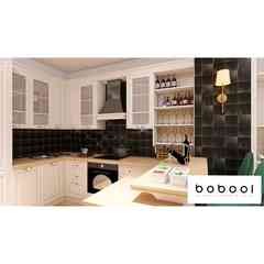 Gres smaltato effetto tessuto 15x15 Nero Ink opaco Tonalite - Crete