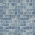 Grey/light blue glass mosaic, 2.5x2.5 cm tiles, with installation kit, OP 25.03 - Opera, Bisazza