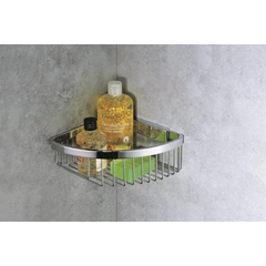 Grille de douche d'angle chromée avec bac amovible profondeur 7,8 cm - Colombo Design