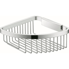 Grille de douche d'angle chromée avec bac amovible profondeur 7,8 cm - Colombo Design
