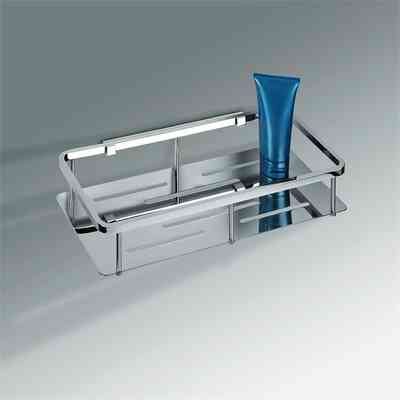 Grille de douche rectangulaire murale chromée pour objets - Colombo Design