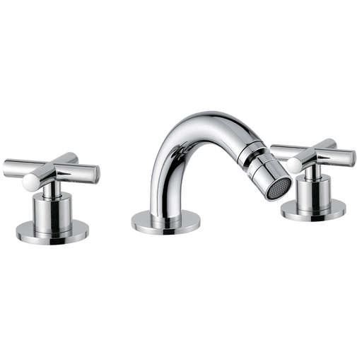 Groupe bidet 3 trous avec bec sans vidage Rodos 7325S Rubinetteria Bugnatese