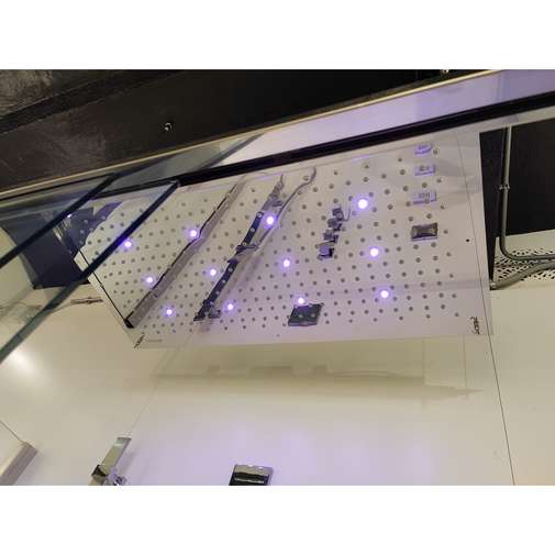 Großer Deckeneinbauduschkopf mit LED für Farbtherapie 100x50 cm - Dream XL, Bossini