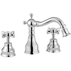 Gruppo bidet 3 fori, bocca erogazione, manopole caldo/freddo 825 Princeton Bugnatese