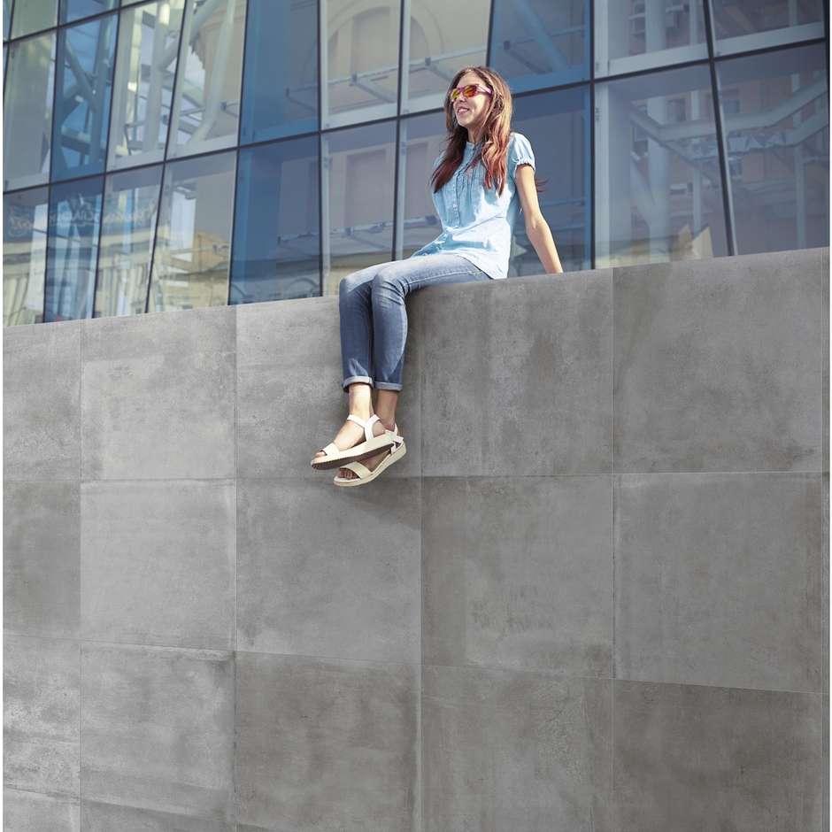 Grès antidérapant effet béton pour extérieur Gris 60x60 épaisseur 2 Entropia, Dom Ceramiche