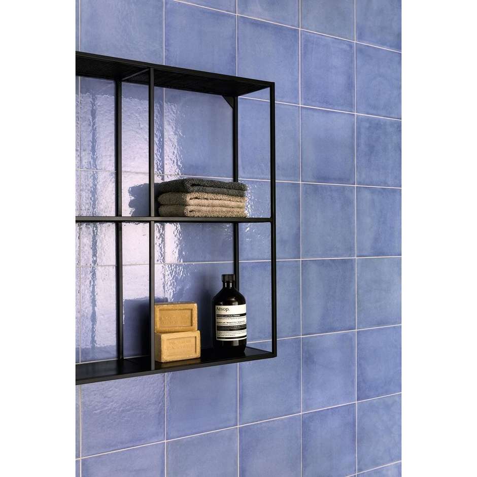 Grès cérame bleu brillant 20x20 cm - Vita, Ceramica Sant'Agostino