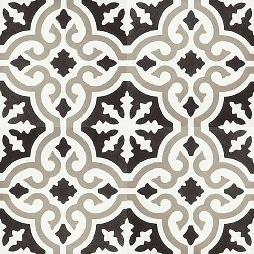 Grès cérame décoré de second choix, Beige Nero 5, 20x20 cm - Reverie, Unicom Starker