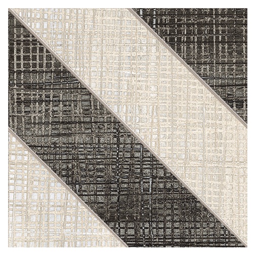 Grès cérame décoré effet tissu, Lines Cold, 20x20 cm - Fresh, Dom Ceramiche