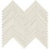 Grès cérame effet bois clair, décor géométrique à chevrons, 29,1x33,1 cm, Chevron White - Comfort W, Dom Ceramiche