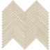 Grès cérame effet bois, décor géométrique à chevrons, 29,1x33,1 cm, Chevron Beige - Comfort W, Dom Ceramiche