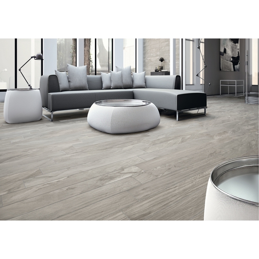 Grès cérame effet bois gris 20x120 cm - Ulivo, Casalgrande Padana