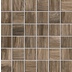Grès cérame effet bois naturel, 36,6x32,6 cm, mosaïque Taupe Mix - Logwood, Dom Ceramiche