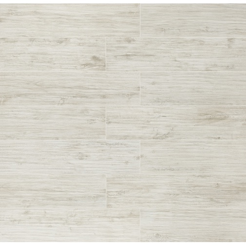 Grès cérame effet bois naturel clair, 16,4x99,8 cm Blanc - Logwood, Dom Ceramiche