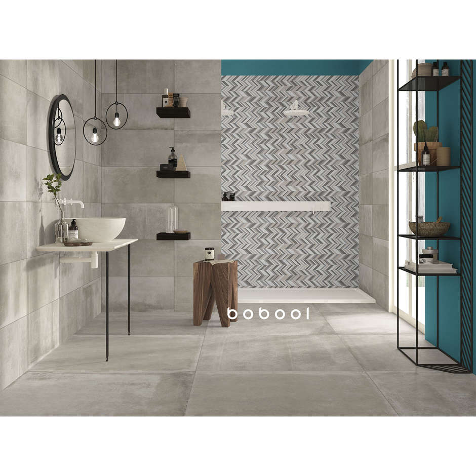 Grès cérame effet béton, 30x60 cm, Beige - Entropia, Dom Ceramiche