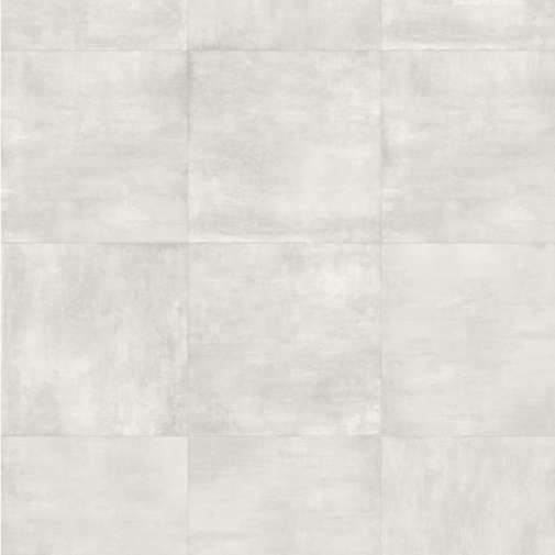 Grès cérame effet béton, 60x60 cm, rectifié, Blanc - Industriel - MGM Ceramiche
