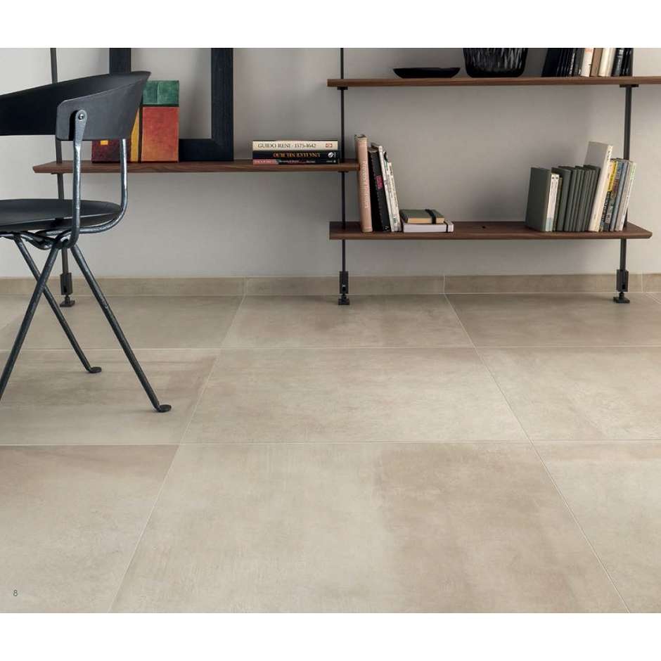 Grès cérame effet béton Beige 60x60 cm - Entropia, Dom Ceramiche
