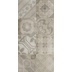 Grès cérame effet ciment décoré sur fond gris-beige, 30x60 cm, Multi Dekor Greige - Uptown, Dom Ceramiche