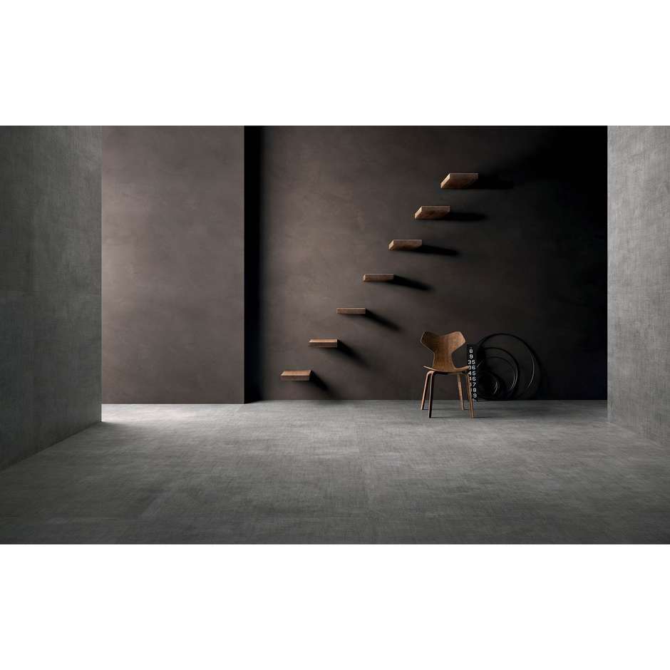 Grès cérame effet ciment/tissu, Dress Dark 30x60 cm - Set, Ceramica Sant'Agostino