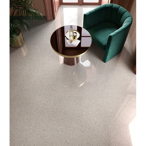Grès cérame effet grain de marbre brillant, Pearl 90x90 cm - Newdecò, Ceramica Sant'Agostino