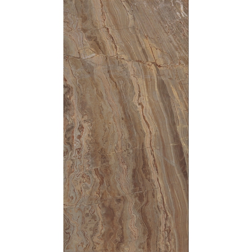 Grès cérame effet marbre Brown Birimbau Lucido 29,5x59cm - Marmoker, Casalgrande Padana