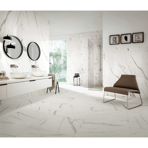 Grès cérame effet marbre naturel, Calacatta, 75x150 cm - Majestic, Dom Ceramiche