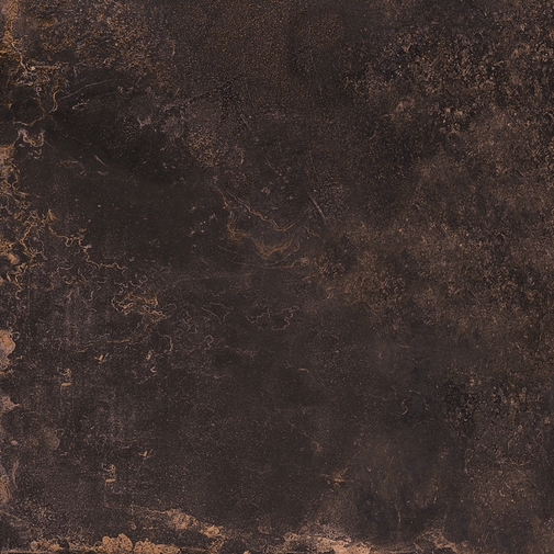 Grès cérame effet métal oxydé foncé, Noir 60x60 cm - Oxidart , Ceramica Sant'Agostino