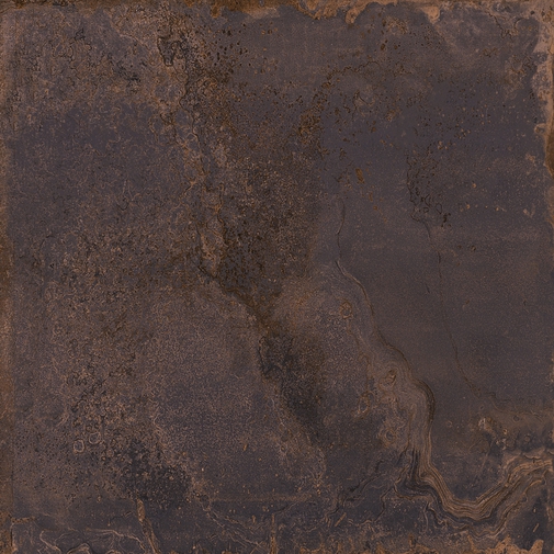 Grès cérame effet métal oxydé, Noir 90x90 cm - Oxidart , Ceramica Sant'Agostino