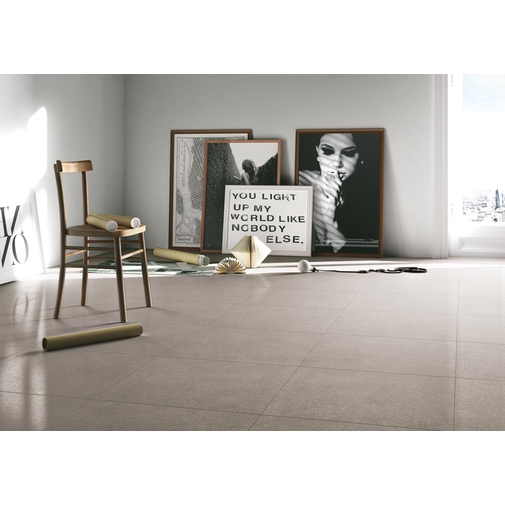 Grès cérame effet pierre gris semi-brillant au design moderne Gris 60x60 cm - Geotech, Blustyle