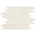 Grès cérame effet résine clair, 29,7x36,5 cm, Mosaic Oblique White - Comfort R, Dom Ceramiche